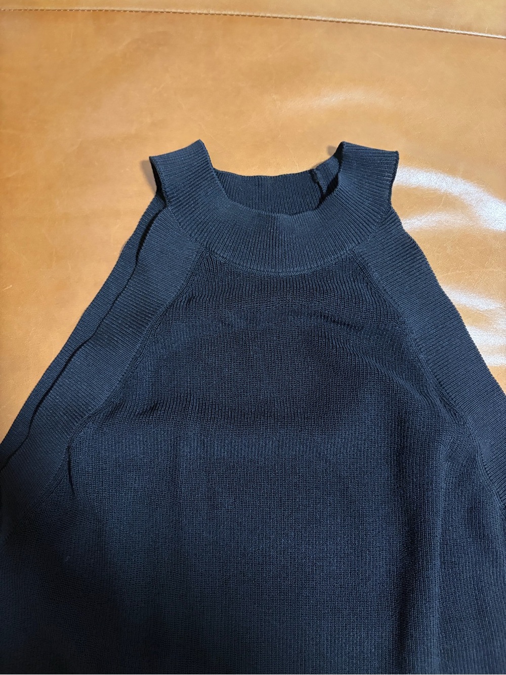 Mango Black Ribbed Halter Top - Picture 2 of 5